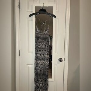 Black and White Maxi Dress